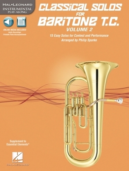 Paperback Classical Solos for Baritone T.C., Vol. 2 (Book/Online Media) Book