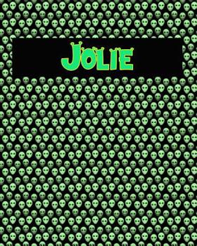 Paperback 120 Page Handwriting Practice Book with Green Alien Cover Jolie: Primary Grades Handwriting Book