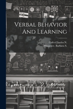 Paperback Verbal Behavior And Learning Book