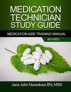 Paperback Medication Technician Study Guide: Medication Aide Training Manual Book