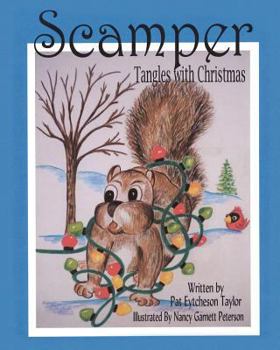 Paperback Scamper Tangles with Christmas Book