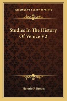 Paperback Studies In The History Of Venice V2 Book