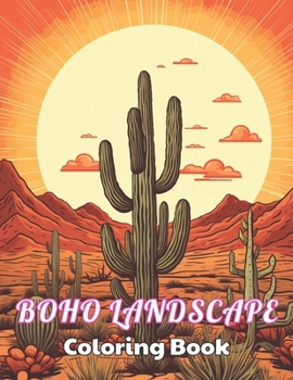 Paperback Boho Landscape Coloring Book for Adults: High Quality +100 Beautiful Designs Book