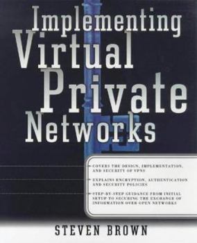Paperback Implementing Virtual Private Networks Book