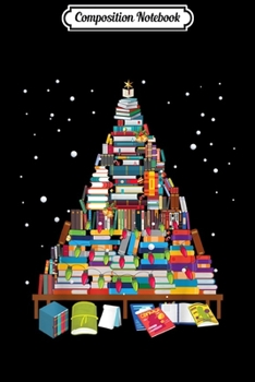 Paperback Composition Notebook: Merry Christmas Library Tree Gift For Book Lover Librarian Journal/Notebook Blank Lined Ruled 6x9 100 Pages Book