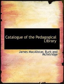 Paperback Catalogue of the Pedagogical Library Book