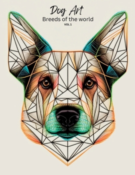 Paperback Dog Art: World Breeds: adult coloring book