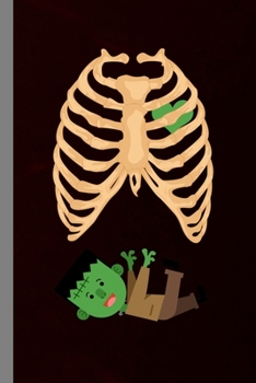 Haunted Ribcage Zombie: Corpse Spooky Halloween Party Scary Hallows Eve All Saint's Day Celebration Gift For Celebrant And Trick Or Treat (6"x9") Lined Notebook To Write In