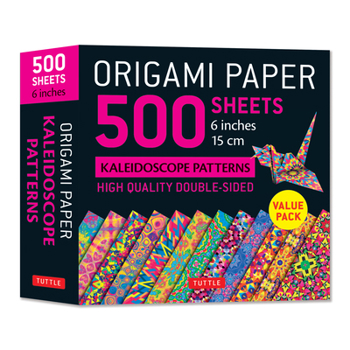 Misc. Origami Paper 500 Sheets Kaleidoscope Patterns 6 (15 CM): Tuttle Origami Paper: Double-Sided Origami Sheets Printed with 12 Different Designs (Instruc Book