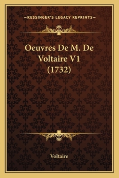 Paperback Oeuvres De M. De Voltaire V1 (1732) [French] Book