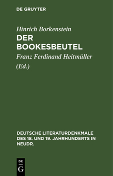Hardcover Der Bookesbeutel: Lustspiel [German] Book