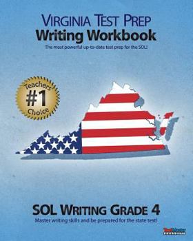 Paperback VIRGINIA TEST PREP Writing Workbook SOL Writing Grade 4 Book