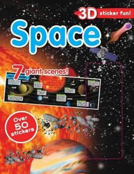 Paperback Space 3d Sticker Scene NA Book