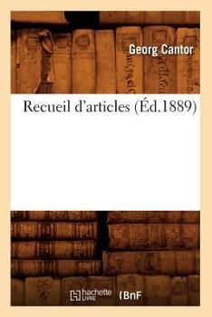 Paperback Recueil d'Articles (Éd.1889) [French] Book