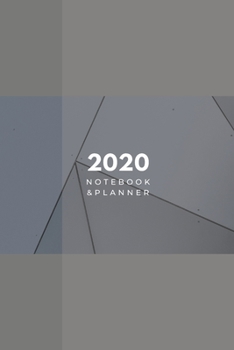 Paperback 2020 Lined Notebook & Planner, Soft Cover 6x9 College Ruled, Gray Book