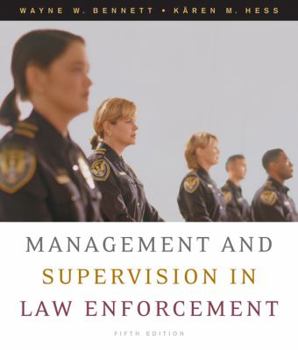 Hardcover Management and Supervision in Law Enforcement Book