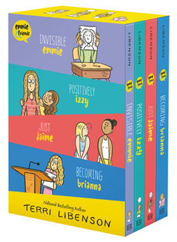 Paperback Emmie & Friends 4-Book Box Set: Invisible Emmie, Positively Izzy, Just Jaime, Becoming Brianna Book