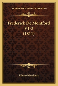 Paperback Frederick De Montford V1-3 (1811) Book