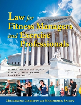 Paperback Law for Fitness Managers and Exercise Professionals Book