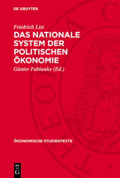 Hardcover Das Nationale System Der Politischen Ökonomie [German] Book