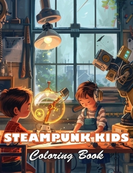 Paperback Steampunk Kids Coloring Book: 100+ High-quality Illustrations for All Fans Book