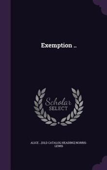 Hardcover Exemption .. Book