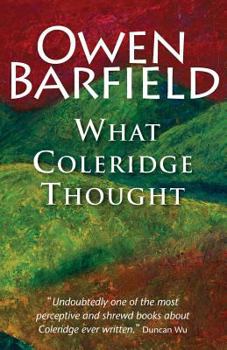 Paperback What Coleridge Thought Book