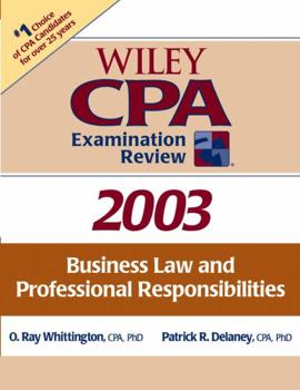 Paperback Wiley CPA Examination Review: Business Law and Professional Responsibilities 2003 Book