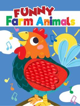 Board book Funny Farm Animals - Silicone Touch and Feel Board Book - Sensory Board Book