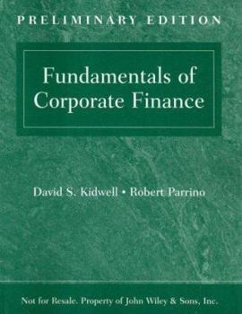 Paperback Fundamentals of Corporate Finance Book