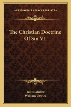 Paperback The Christian Doctrine Of Sin V1 Book