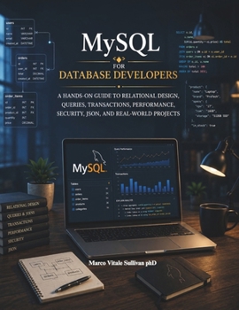Paperback MySQL for Database Developers: A Hands-On Guide to Relational Design, Queries, Transactions, Performance, Security, JSON, and Real-World Projects Book