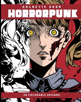 Paperback Horrorpunk (Coloring Book): 28 Colorable Designs [Estonian] Book