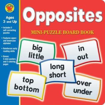 Opposites Mini-Puzzle Board Book [With Posters] (Brighter Child