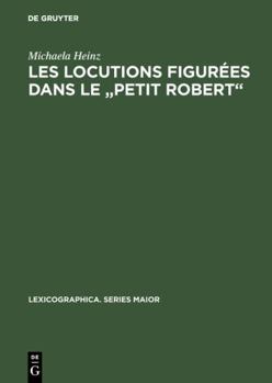 Hardcover Les locutions figurées dans le "Petit Robert" [French] Book