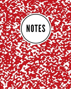 Paperback Notes: School Marble Red - Cute Writing Notebook For School, Home & Office - [Classic] Book