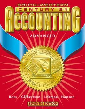 Hardcover Century 21 Accounting 7e Advanced Course - Text: Chapters 1-24 Book