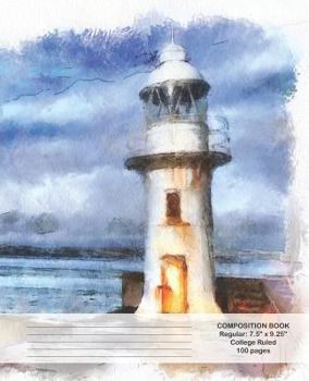 Paperback Composition Book: Lighthouse Book