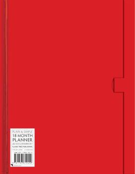 Misc. Red Large Plain & Simple 18 Month Planner 2017 Book