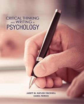 Paperback Critical Thinking and Writing in Psychology Book