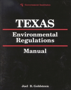 Paperback Texas Environmental Regulations Manual Book