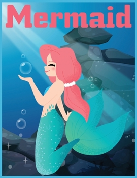 Paperback Mermaid: Cute Notebook for Girls Teens Kids Journal College Ruled Blank Lined (8.5 x 11") Large nootbook School Diary Softback Book