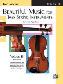 Paperback Beautiful Music for Two String Instruments, Bk 3: 2 Violins Book