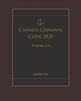Paperback Canada Criminal Code 2020 Volume 2/2 Book
