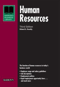 Paperback Human Resources (Barron's Business Library Series) Book