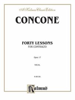 Paperback Forty Lessons, Op. 17: Alto Book