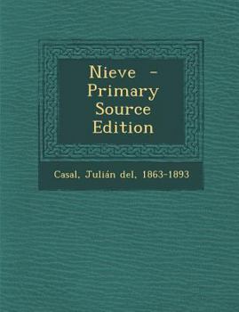 Paperback Nieve [Spanish] Book