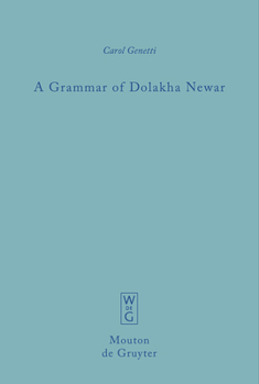 Hardcover A Grammar of Dolakha Newar Book