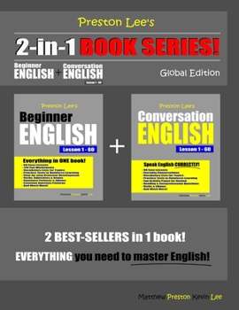 Paperback Preston Lee's 2-in-1 Book Series! Beginner English & Conversation English Lesson 1 - 60 Global Edition Book