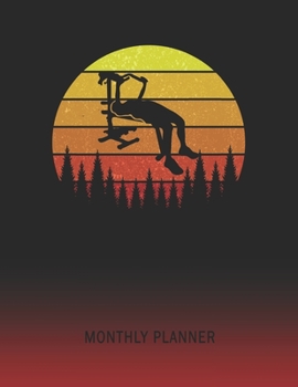 Monthly Planner: Workout | 2 Year Planning for Jan 2020 to Dec 2021 | Retro Vintage Sunset Cover | January 20 - December 21 | Planning Organizer ... | Plan Days, Set Goals & Get Stuff Done